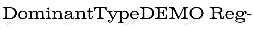 DominantTypeDEMO Reg字体转换